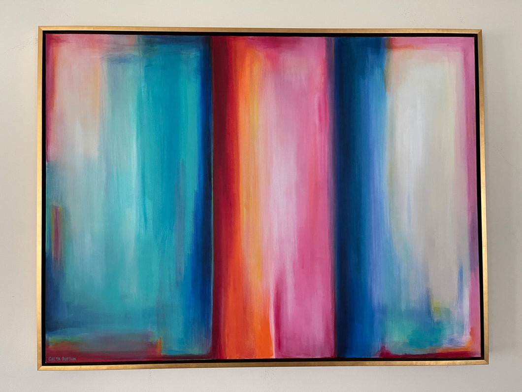 Pink Blurred Lines | 24x36